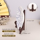 Easel Plate Holder 12 Inch Wooden Plates Display Stand Burgundy