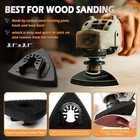 162pcs Oscillating Tool Sanding Triangle Finger Kits  Black 