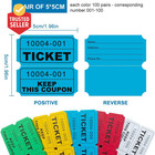 1000 Pcs Raffle Tickets Roll  50 50 Raffle Tickets For Events  Fundraisers   Par
