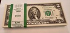 100 -  2 Two Dollar Bills  sequential  2017a -  200 Total Wow Lot Of Fancy Notes