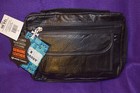 Embassy Italian Stone Design Black Genuine Leather Bible Cover