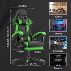 Racing Style Swivel Seat Gaming Chair Ergonomic Computer Chair With Footrest