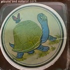 New Vtg Set Of 6 Turtle   Butterfly Coasters By Conimar Retro 70 s Mod 80 s