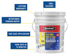 Gardner Flat Roof Coat-n-seal 4 75gal Liquid Rubber Silicon Coating New Sk8245