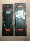 Chiaogoo Red Lace Circular Knitting Needles Lot Of 2 New 16  Sz 5   24  Sz 8