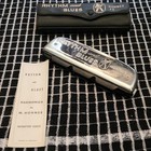 Hohner Rhythm   Blues Chromatic Harmonica Key Of C Silver black W  Case