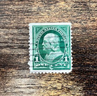 Lot Of 3 Vintage 1   Benjamin Franklin Stamps     Blue  Green  And Violet     Used Co
