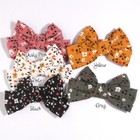 4 8 12cm Print Grosgrain Ribbon Hair Bows No Clips Small Bows For Children Girls