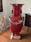 19th Century French Oxblood   Bronze Ormolu Mounted Ceramic Antique Vase