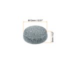 50pcs 13mm Dia Billiard Pool Cue Tips Snooker Pool Stick Replacement Tips  Grey