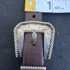 5 8 Sterling Silver Rope Edge Headstall Bridle Horse Tack Buckle Leather 3 Pc