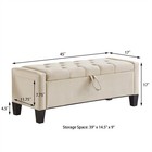 Storage Bench Pu Leather Upholstered Bed Bench With Storage End Of Bed Ottoman