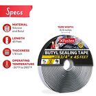 Xfasten Butyl Tape Rv Black  3 4 In X 45 Ft  1 8 In Thick Edpm Butyl Rubber S   