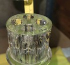 Vintage  Four Chamber Glass Liquor Decanter Bottle Or Vase Made In France 12  