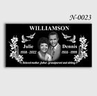 12x24x0 75 Inch Human Headstone  Tombstone  Grave Marker  Diamond Engraved