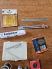 Vintage Lot Of Sewing Supplies Buttons Thread  Needles  Bobbins  Buttonholer