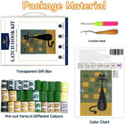 Latch Hook Rug Kit Diy Crochet Carpet For Beginners  Black Cat Patterns Pre-prin