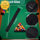 2x2b Pool Stick Case For Holding 2 Butts   2 Shafts Black Billiard Cue Stick 32
