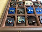 Navajo Indian Native American Sterling Silver Turquoise Coral Stud Earrings Lot