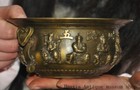 China Ancient Pure Bronze Copper Five Ways God Of Wealth Incense Burner Censer