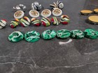Lot Of Vintage Glass Buttons Shank Pearl Handblown Dif Sizes Estate Find - 398