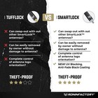 50 Cal Bullet Ford Tufflock Antenna - Standard  Black