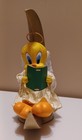 Vintage Warner Bros Tweety Bird Tree Topper Angel Moon Christmas 1998