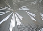  5 Rolls  Vtg Metallic Silver Blue Sharkskin Geometric Firework Vinyl Wallpaper