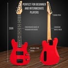 Lyxpro Beginner 30    Electric Guitar   Electric Guitar Accessories - Red