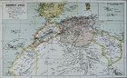 C1885 Hartleben Map Northwest Africa Morocco Algeria Tuni Tripoli Sahara Africa