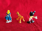 Set 3 Disneykings Toys   Pluto  Mickey Mouse  Alice In Wonderland Hong Kong 2 