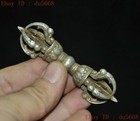Tibetan Buddhism Tibet Silver Vajra Dorje Phurpa Exorcism Talisman Faqi Statue
