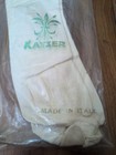 Vintage Kayser Gloves Nos Made In Italy White Leather 1960s Size 8 New