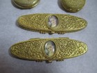 Lot 4 Vintage Solid Perfumes In Gold Tone Cases Este Lauder Nettie Rosenstein