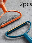 2pcs Portable Lint Remover Double-sided Brush For Clothes  Sweaters   Coats