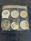 Vintage Lot Of 6 Chairman Mao Zedong Chinese Communist Party Badge Pins