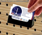 Pegboard Business Card Holder Black Plastic Display Rack Usa Wholesale