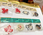 Old Store Stock Mid Century Leaf Frying Pan Bird Fish Plastic Shade Pull Mip Lot
