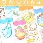 20 Sets Diy 3d Scene Sticker Kit Cartoon House Stickers Kids Adults Crafts Gift