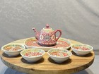 Vintage Chinese Republic Mini Tea Pot   Tray And 4 Sauce Bowls  Never Used