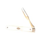 Sterling Silver Mother Of Pearl Folding Travel Fork