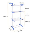Heavy Duty Laundry Clothes Drying Rack Folding Rolling Dryer Hanger Portable Usa