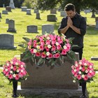 3sets Cemetery Decorations For Grave Large Headstone Flower Saddle Grave Silk