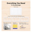Baby Hand And Footprint Kit - Clay Handprint Keepsake Frame  Newborn Nursery Pic