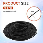 100 Pcs Recorder Rubber Belts Cassette Recorder Repair Maintenance Mix Flat