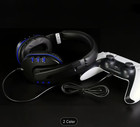 Gaming Headset Mic Headphones For Ps5 Ps4 Pc Xbox One Computer Office 3 5mm Jack