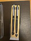 Set 1960s Usa Paper Mate Slim Profile Pen Mechanical Pencil   Blue-ink Vtg