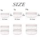 10 Gram Sample Containers  40 Count Cosmetic Containers With Lids  Refillable Em