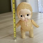 Vintage Celluloid Jointed String Kewpie Baby Doll Pink Ribbon Royal Japan Read