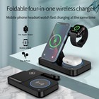 3 In 1 Wireless Charging Dock Station For Apple Watch Iphone 17 16 Pro airpods